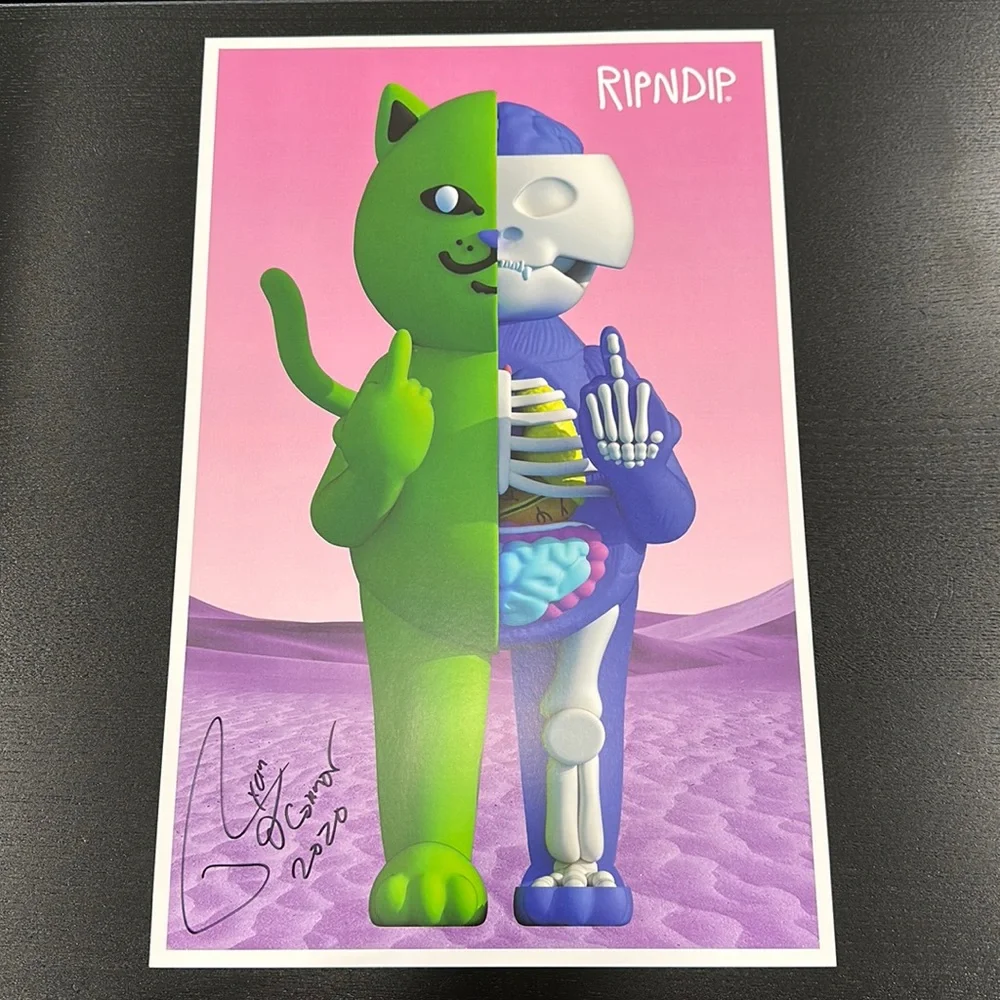 Rip N Dip Signed Anatomy Poster